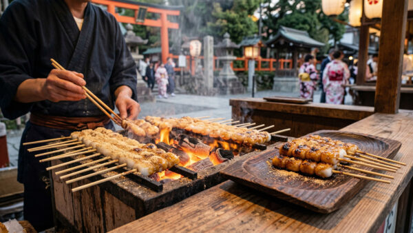 あぶり餅｜お菓子・パン用語辞典