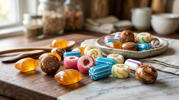 有平糖（ありへいとう）・有平細工｜お菓子・パン用語辞典